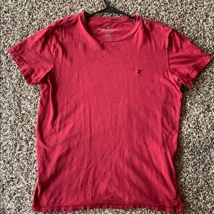 All Red American Eagle T-shirt